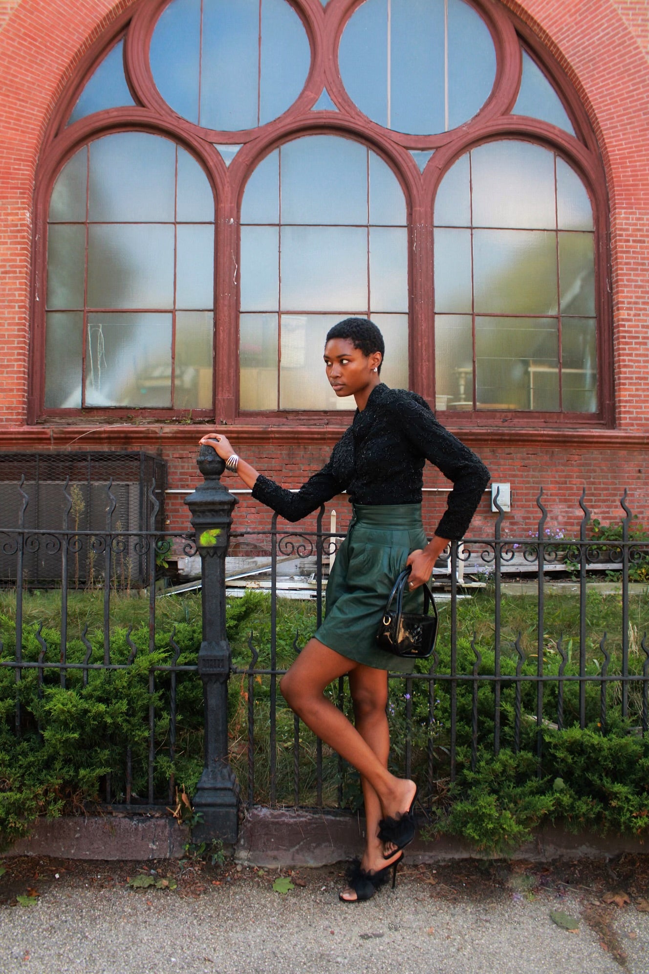 Madamette Curated Vintage Green Shorts